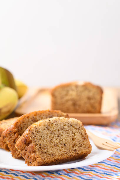 istock Banana bread on white plate 1391530800