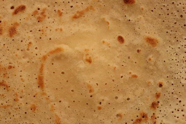 istock Toasted traditional desert pancake pattern texture. Macro closeup. 1391531555