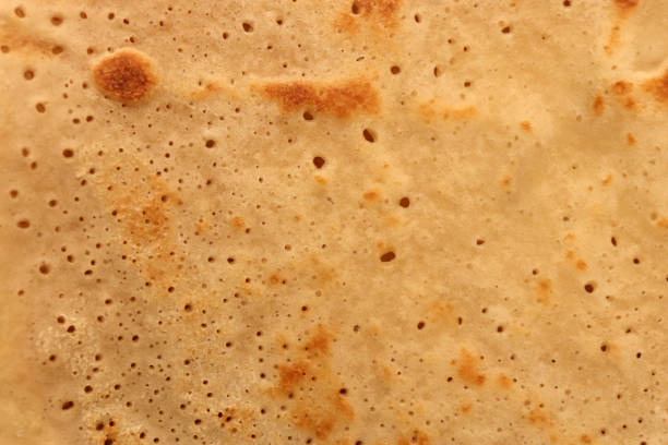 istock Toaster homemade pancake delicious backdrop texture. Macro closeup. 1391531628