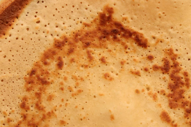 istock Toasted fresh healthy dessert pancake texture. Macro closeup. 1391531637