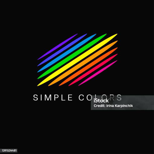 Simplistic Color Designs Vector Abstract Design Template Simple Colors Stock Illustration ...