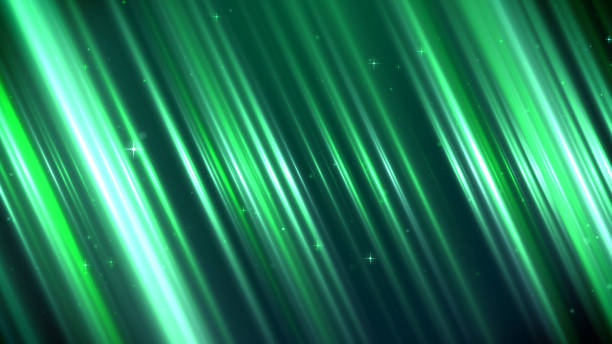 istock Green lights stripes elegant abstract background 1391540955