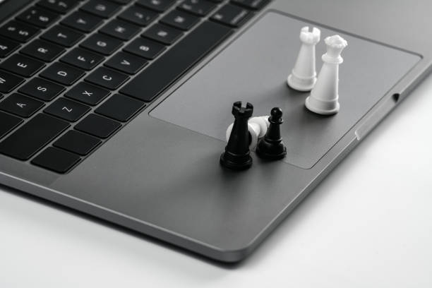 istock Office supplies such as computers on white desktop 1391541858