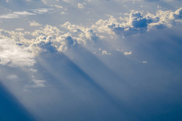 istock Clouds with Sun Ray, Picture Taken from Above 1391541903