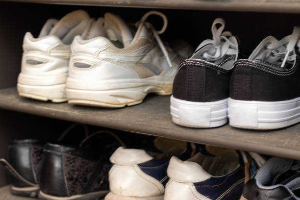 istock Shoes stored in the shoe box 1391542263