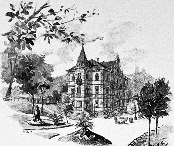 istock Bad Kissingen, Villa Stella im Kurpark 1391562275