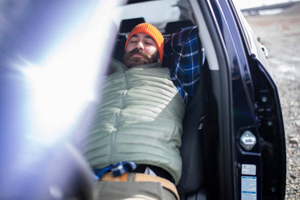 istock A professional driver pauses to take a nap in the car. ISL 1391564861
