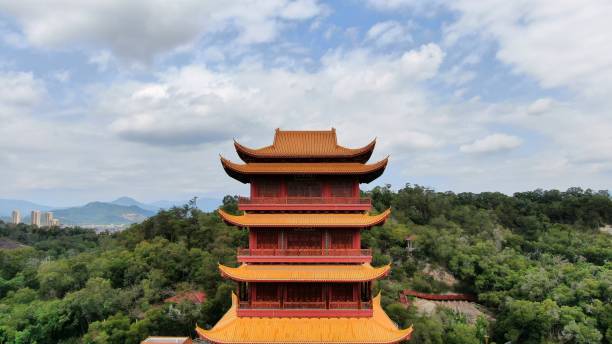 istock ancient temple built on the mountain 1391565469
