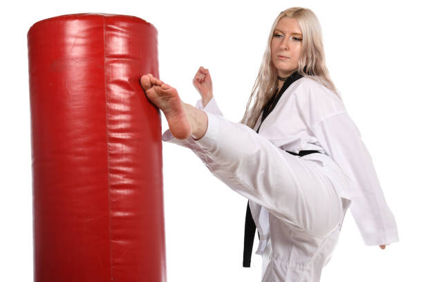 istock Taekwondo Roundhouse Combination 1391568651