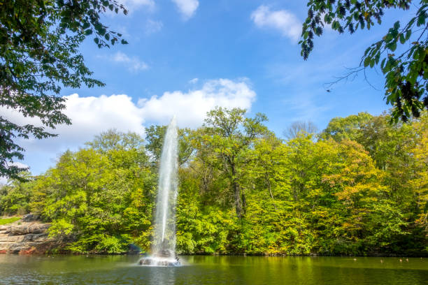 istock Fountain on the Pond in Uman Park 1391572271