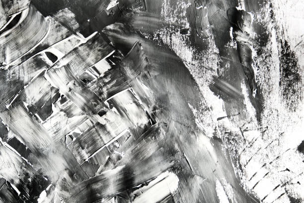istock Chaotic paint strokes. Stained wall surface . rough plaster texture. sloppy bumpy staining, Grunge textured background with copy space, glitch surface 1391574376