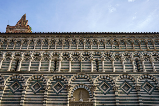 Facade of the Cathedral of Santa Maria del Fiore in Florence, Italy.
