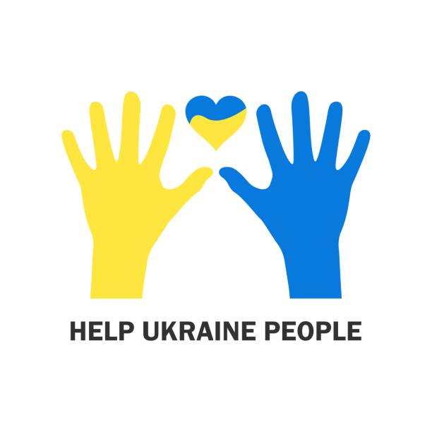 istock Pray for Ukraine. Stop war. Save Ukraine. I love Ukraine. Help Ukraine. Ukraine flag. Vector illustration. 1391574634