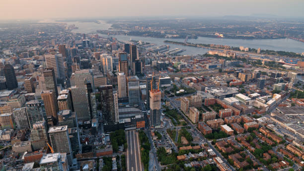 istock Downtown Montreal against sky 1391579465