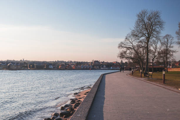덴마크 쇤데르보르그의 도시 풍경 - als 뉴스 사진 이미지