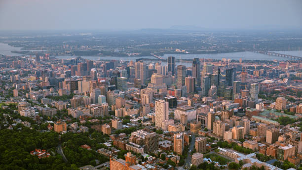 istock Downtown Montreal with St. Lawrence River 1391583364