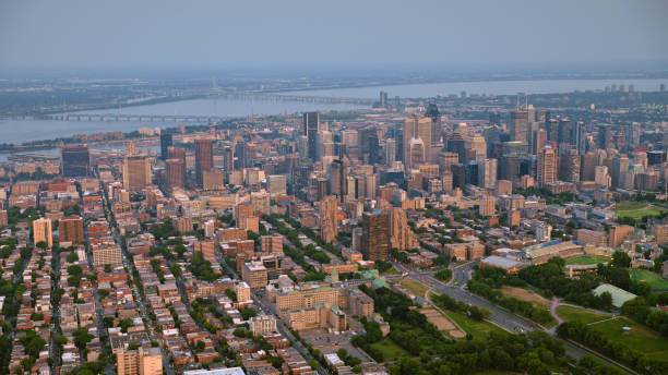 istock Downtown Montreal with St. Lawrence River 1391583367