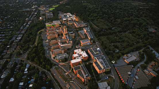 Aerial view of University of Montreal in Montreal, Quebec, Canada.