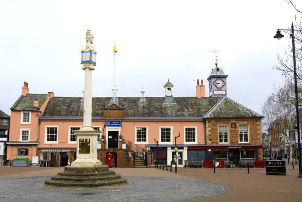 Carlisle is a well kept market town, with a rich diversity of traditional and modern architecture.   The Tourist Information Centre, Carlisle, Cumbria, England, on Wednesday, 13th April, 2022.