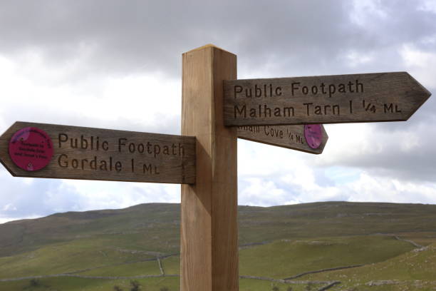 istock Hiking Trail Signpost. 1391593722