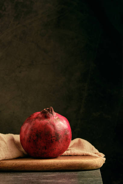 ripe pomegranate on the table