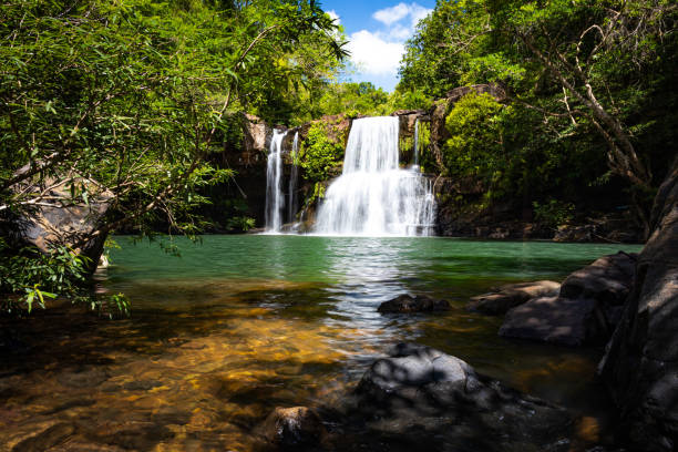 istock Klong Chao waterfall, Koh Kood, Trat, Thailand 1391626055