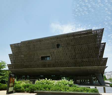 Washington DC - USA - 7-6-2020: The National Museum of African American History in Washington DC