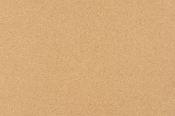 fondo de textura de papel o cartón marrón. - paper craft brown wrinkled fotografías e imágenes de stock