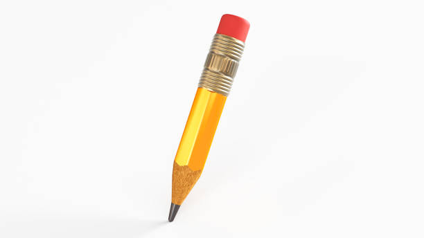 istock Yellow pencil isolated on white background, 1391632947