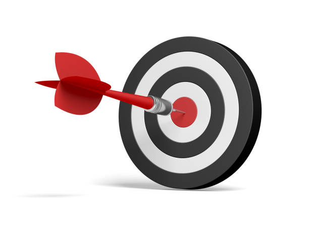istock Dart and dartboard isolated on white background. 1391635046