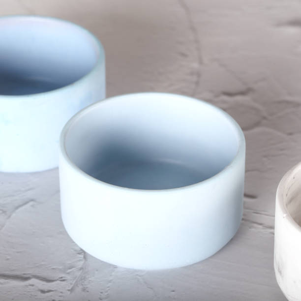 istock Pots made of gypsum for plants. 1391637259