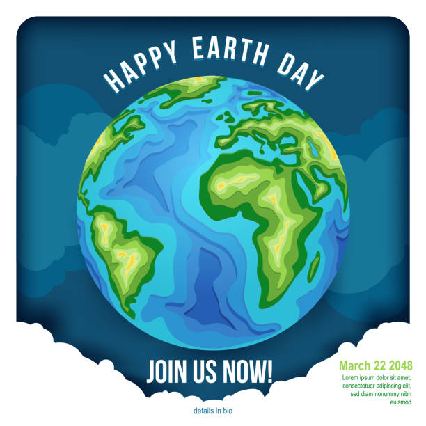 istock earth day movement. eart globe paper cut style for social media template vector illustration 1391641857