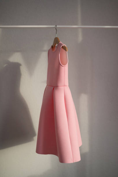 istock The pink dress is hanging on a hanger. 1391650817