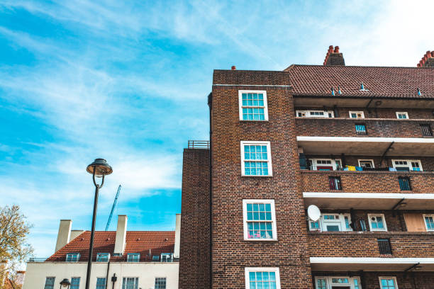 Old council tower block in south east London