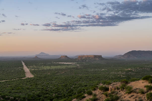 istock Namibia, landscape in Damaraland at sunset 1391653188
