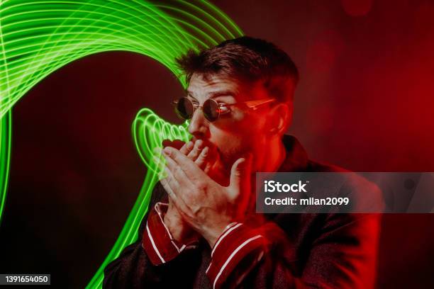 Long Exposure Stock Photo - Download Image Now - 30-34 Years, Abstract, Adult