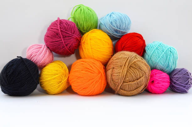 istock Colorful wool yarn balls 1391660453