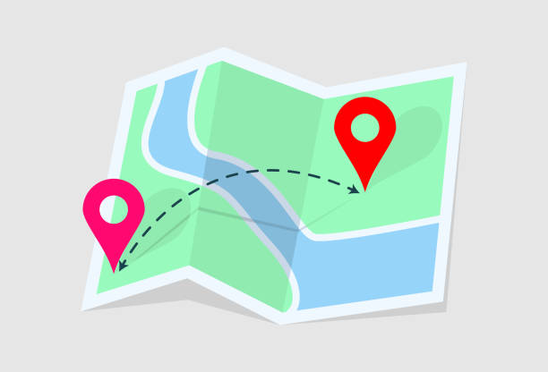 istock Map symbol pin. Cartoon of cartography itinerary vector icon. Delivery concept. Vector modern illustration 1391678103