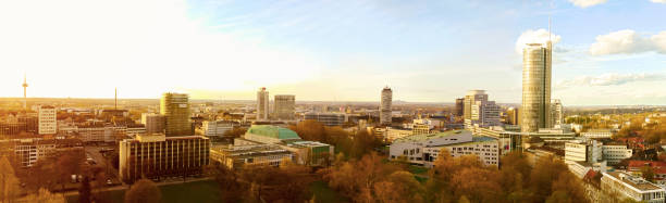 istock Essen cityskyline aerial drone view 1391686231