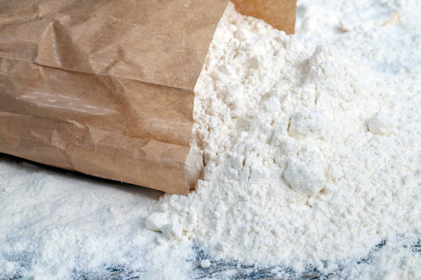 istock wheat flour from wheat grains on the table 1391690790