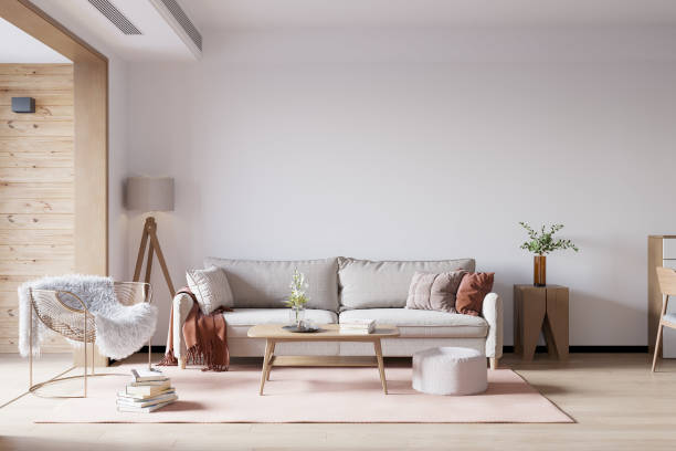 istock Living Room Wall Mockup 1391702120