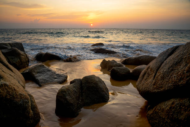 istock Sunset at Naithon beach,Phuket,Thailand 1391702916