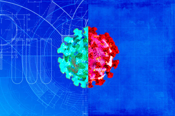 istock Omicron Variant Covid-19 concept comparison of mutation. 1391711451