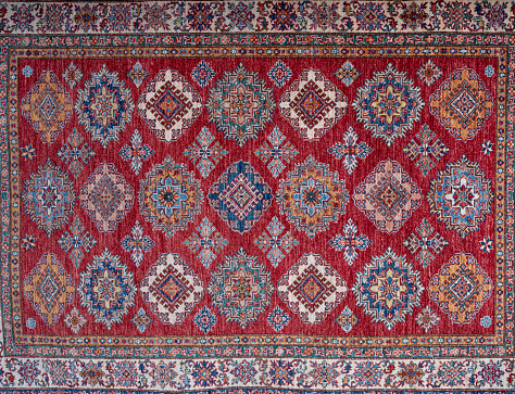 rugs and carpets background, close up