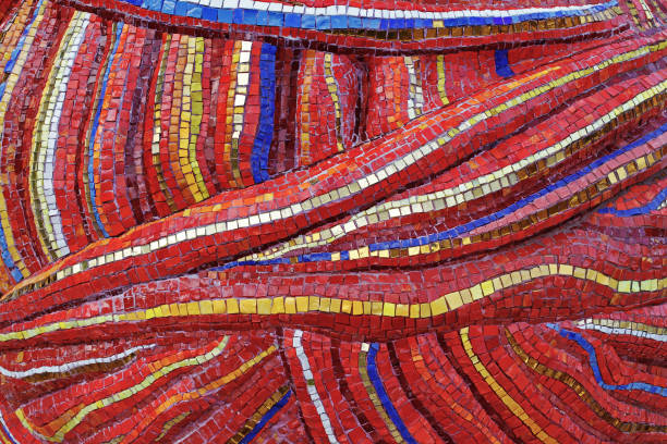 istock Colorful stone mosaic tiles on the wall as background or texture 1391729301