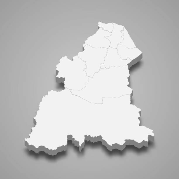 istock 3d isometric map of Kelantan is a state of Malaysia 1391735412
