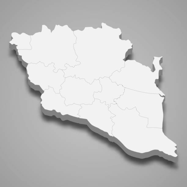 istock 3d isometric map of Pahang is a state of Malaysia 1391735425