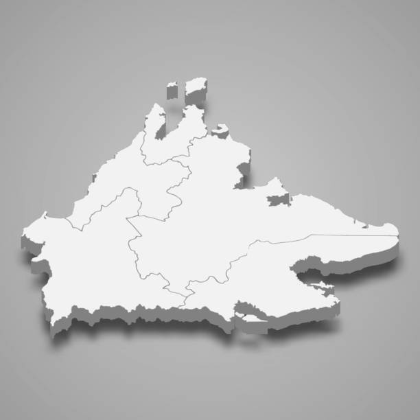 istock 3d isometric map of Sabah is a state of Malaysia 1391735429