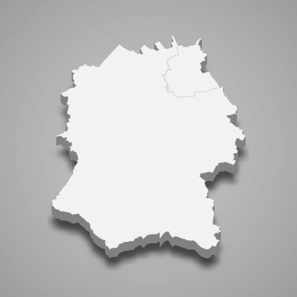 istock 3d map of Wiltshire is a ceremonial county of England 1391736830