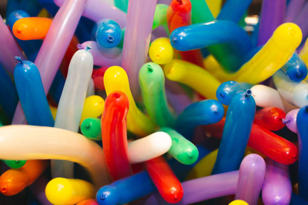 istock Colorful balloons with a fun holiday background. 1391741560
